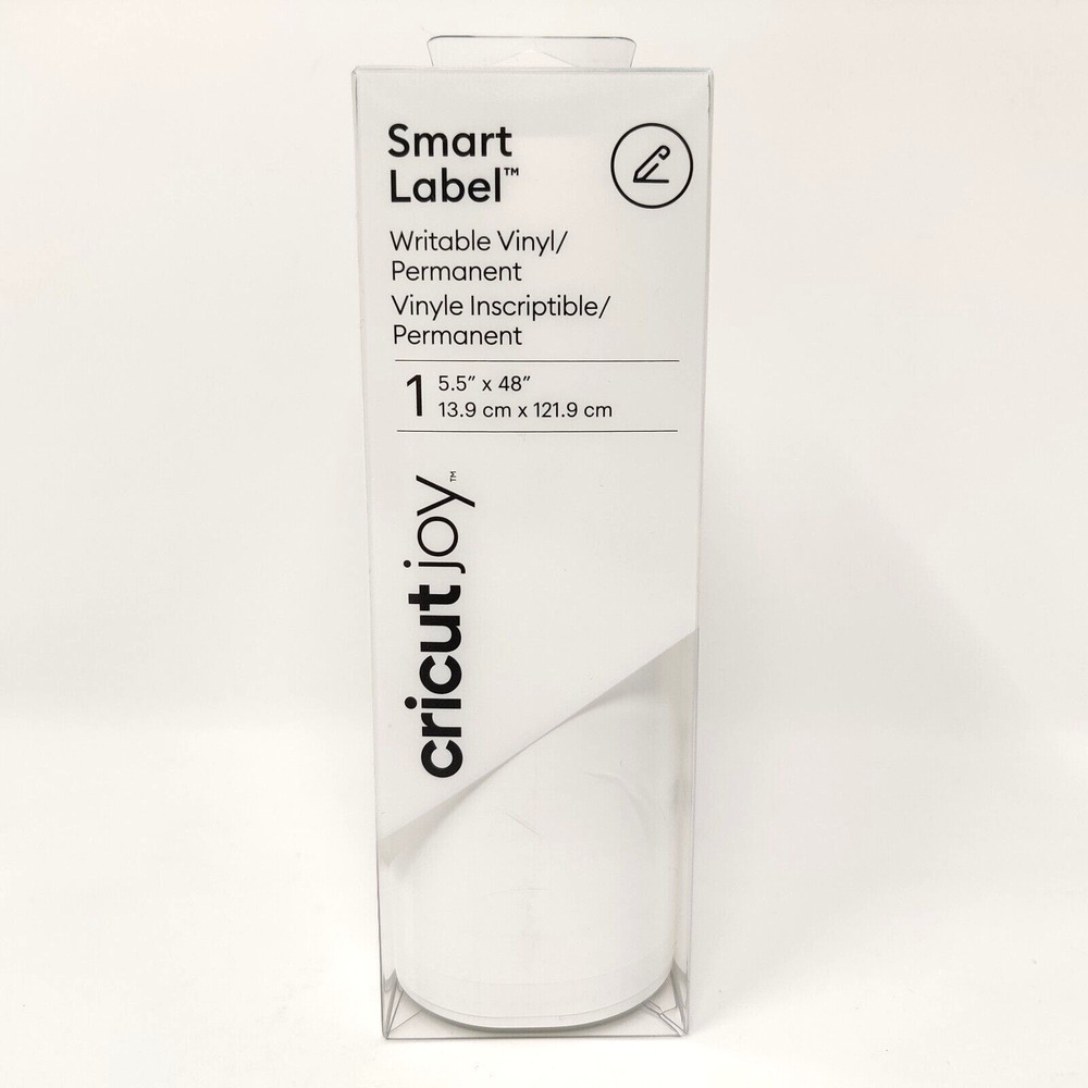 NEW Cricut Joy Smart Label Permanent Writable Vinyl 5 1/2" x 48" Roll - 2007359